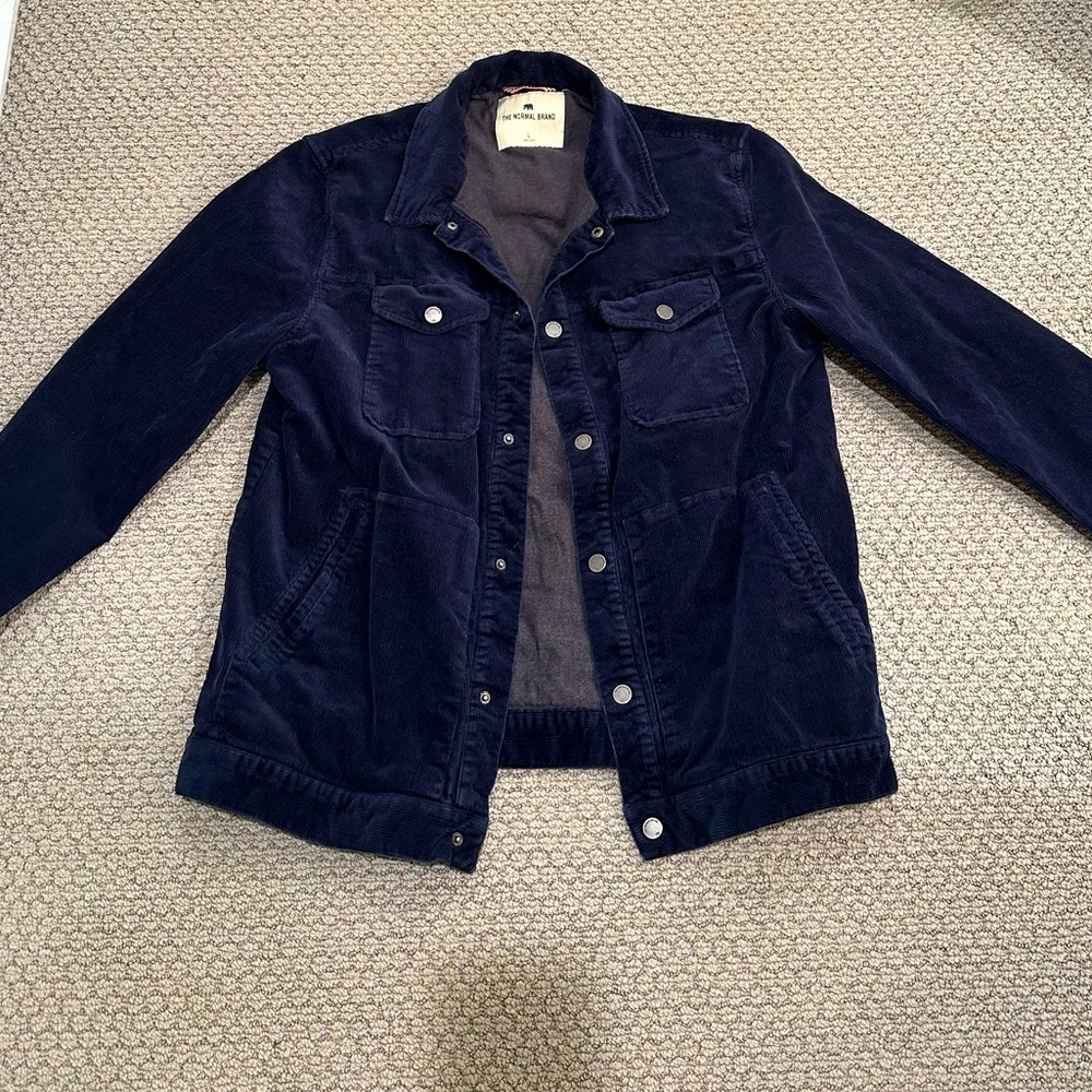The Normal Brand Corduroy Navy Jacket Size L